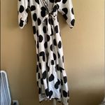 H&M COPY - Spotted MIDI Dress SZ M 100% lyocell Photo 7