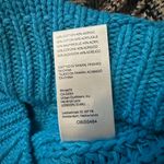 Free People NWT Bell Song Teal Ribbed Mock Neck Long Sleeve Sweater XS Photo 4