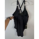 Alex Marie Mysterious Burnout One Piece Swim Suit Beige Black Paisley Women’s 16 Photo 11