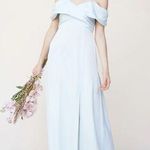 LPA / Revolve Shirred Cross Front Gown in Powder Blue Photo 7
