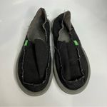 Sanuk  Donna slip on loafers‎ black womens size 10 casual beach surfer minimalist Photo 1