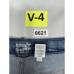 Terra & Sky Womans  Pull On Blue Jeans 1X 16w-18w Elastic Waist Excellent Photo 3