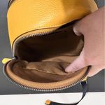 Coach Mini Court Pebble Leather Backpack in Mustard No E2221 - C8803 Photo 5