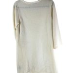 Madison Leigh Womens Cream Knit Scoop Neck Sweater Dress Size L Photo 1
