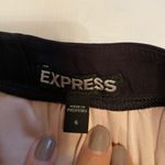 EXPRESS  BLACK LACE INSET HIGH WAISTED FULL MIDI SKIRT sz 6. Pink underlay. Photo 5