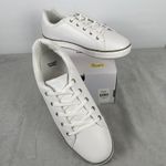 Evans Womens Lace Up Sneaker White Metal Strip Size 11 Clean Girl Preppy Casual Photo 9
