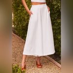 Lulus Lulu’s NWT Sail With Me White High-Waisted Wide-Leg Pants Palazzo Size Medium Photo 1