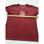 Life is Good Top Womens XL Cranberry Red JOY Christmas Short Sleeve T-shirt Photo 10