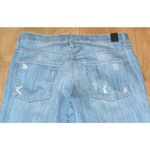 Vince  MASON Relaxed Rolled Boyfriend Jeans Distressed Summer Blue Wrecked 25 Photo 6