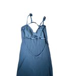 Meshki Avalon Black Ribbed Spaghetti Strap Midi Dress Open Back Size S Photo 7