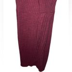 BP Nordstrom Ribbed Tank Midi Dress Size Medium Burgundy Wine Photo 3