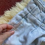 Brittania Vintage Super light wash ultra high rise paper bag waist denim shorts Photo 6