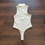 Meshki Paulina Sleeveless High Neck Zip Bodysuit Cream Medium Photo 5