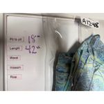 Ann Taylor Vtg  Silk Floral Paisley Dress Size 4 Blue Green Babydoll Y2K‎ Fairy Photo 4