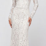 Lulus Romance Dreamer Lace Off-the-Shoulder Dress, White, Large Photo 0