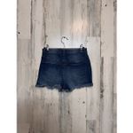 SO  Vintage Stretch Denim Shorts 3/25W | High Rise Distressed Raw Hem NWT Photo 1