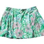 Lilly Pulitzer  Luxletic Bacio Skort Spearmint Blossom Views Womens Large NWT Photo 0