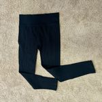 No Boundaries  Seamless Ribbed High-Rise Leggings, Black Size L (12-14) EUC Photo 1