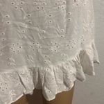 Sky to Moon‎ White Plunge Neck Bell Sleeve Mini Dress Size M Photo 3