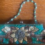 Green and Bronze Sequin Clutch Photo 7