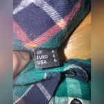 Barbour  Green Plaid Flannel Button‎ Down Women’s 4 Photo 4