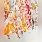 Zimmermann NWOT  Tempo Disc Embellishment Chiffon Mini Linen Skirt Size AU 2 Photo 5