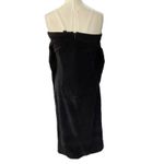 J.Crew  MARIO BELLUCCI Black Velvet Boat neck off shoulder Long Sleeve Dress sz 4 Photo 3