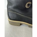 Timberland Black Tall Warm Boots 6.5 M Fur Lined Leather Knee Hi Lace Up Mirney Photo 6