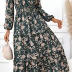 SheIn Floral Print Long Sleeve Dress Photo 3