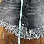 Free People Bailey Denim Mini Skirt Fringe Hem Maverick size 25 Dark Wash 1406 Photo 9