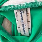 Tommy Bahama  Green Swim Top Bandeau Twist Front Removable Strap L‎ Photo 2