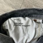 7 For All Mankind High Waist Cropped Straight Jeans Photo 3