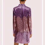 Kate Spade  PURPLE OMBRÉ SEQUIN LONG SLEEVE DRESS Photo 2