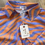 NWT 8 Birdies Clarrie Crop Top Purple/Orange Sz S Purple Photo 6