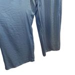 ZARA  Women's Wide Leg High Waisted Pants Blue Size L Casual Photo 3