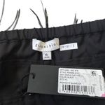 Gianni Bini Black Feather Midnight Glamour Crop Top Women's Size XL NWT 40-31-3 Photo 1