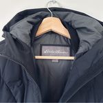 Eddie Bauer  Glacier Peak Seamless Black Long Down Puffer Coat Jacket Photo 2