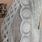 Soft Surroundings  Boho Floral Asymmetrical Open Cardigan Vest Photo 5