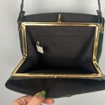 Vintage Green mixed media Town & Country shoes brand animal pattern purse Photo 6