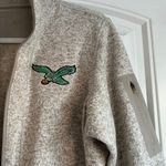 Antigua PHILADELPHIA EAGLES WOMENS OATMEAL FORTUNE EDITION QTR ZIP Photo 1