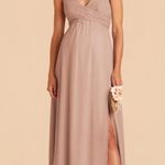 Birdy Grey 💙 NWT  Laurie Empire Waist Taupe Chiffon Bridesmaid Dress Photo 0