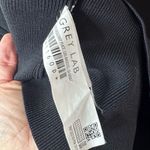 Anthropologie Grey Lab Strong Shoulder Sweater Mini Dress Small Black Photo 5