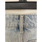 Rebecca Minkoff  Denim Jean Midi Skirt Double Side Slits Rhinestones Crystals 2 Photo 8