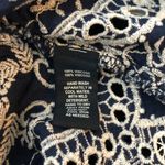 Saks 5th Avenue Saks Fifth Avenue Swim Cover Dress Eyelet Embroidery Kaftan Tunic Blouson Blue M Photo 5