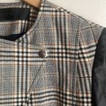 Jenni Kayne  Plaid Wool and Leather Moto Jacket Photo 5