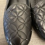 Vaneli Quilted Skimmer Flats 7.5 Slim Black Beaded Photo 8