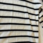 French Connection Striped Black and White Sweater Photo 3