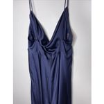 Fame and Partners New‎ Plus  Navy Blue Cowl Neck Gown Sz 20 Photo 7