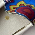 Mr & Mrs Yuo • Leather Floral Loafer Flats Blue Size 6 Photo 4