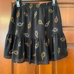 Madewell  feather print layered mini skirt size small Photo 5